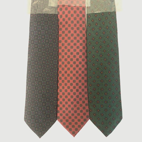 E.G. Cappelli Napoli handmade Italian ties 2 lana wool 1 silk
